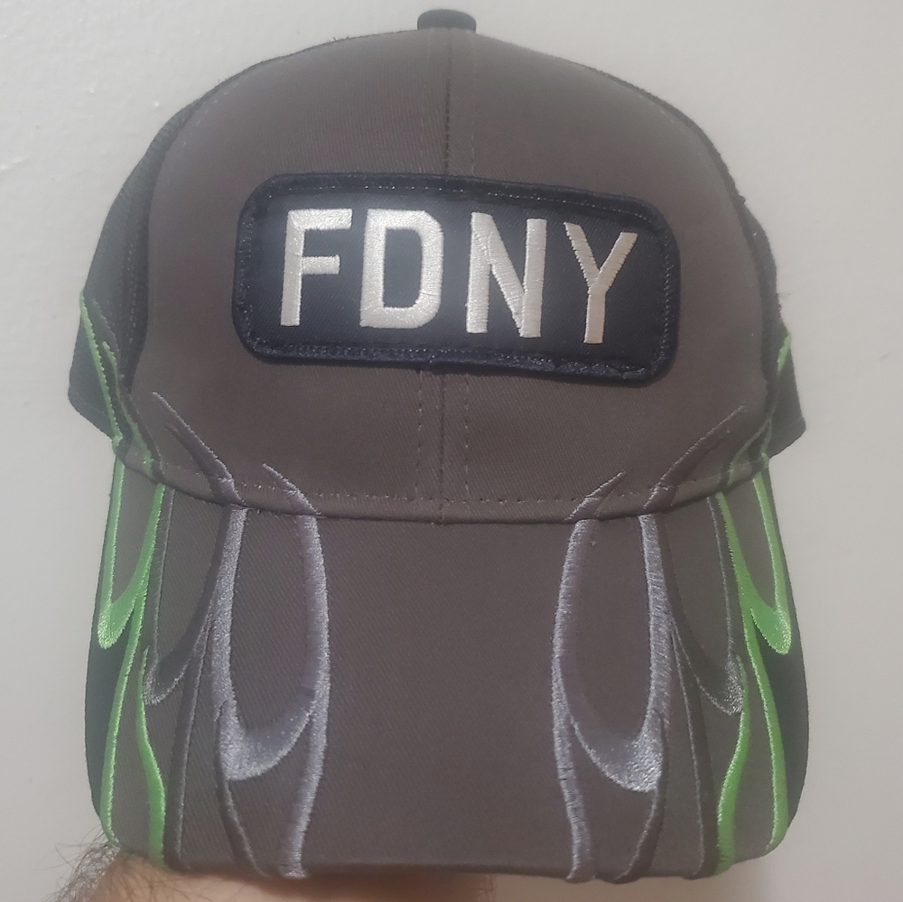FDNY Fire Department City of New York Official Baseball Cap Hat NWT Green
